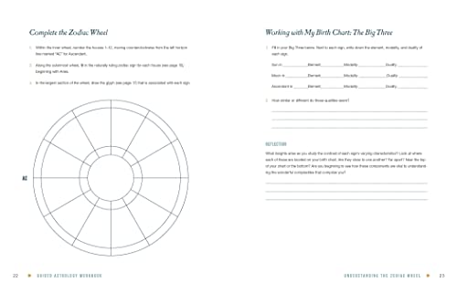 Guided Astrology Workbook: A Step-by-Step Guide for Deep Insight into Your Astrological Signs, Birth Chart, and Life (Guided Metaphysical Readings) WoodArtSupply