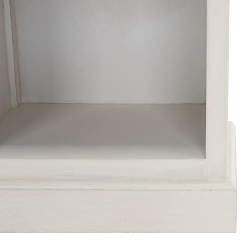 Safavieh Home Collection Maralah White Wash Solid Wood Bookcase 5-Shelf Unit (Fully Assembled) Safavieh