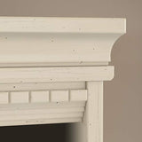 Bush Business Furniture Fairview 5-Shelf Adjustable Bookcase in Antique White Bush Business Furniture