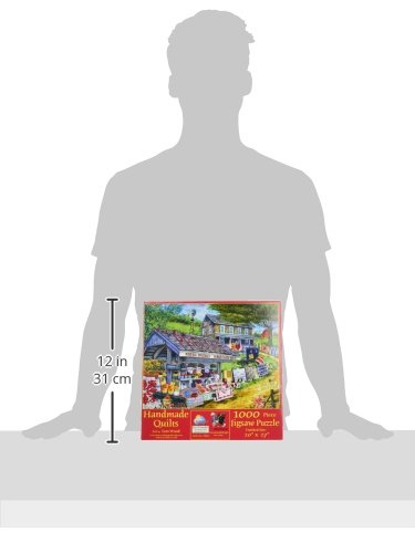 SUNSOUT INC - Handmade Quilts - 1000 pc Jigsaw Puzzle by Artist: Tom Wood - Finished Size 20" x 27" - MPN# 28607 SunsOut