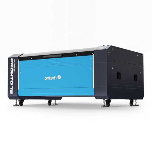 OMTech Pronto 150W CO2 Laser Engraver & Cutter with LightBurn – 63"x40" Workspace, 1,000mm/s Speed, Autofocus, 2-Way Pass, Air Assist, for Wood, Acrylic & More OMTech