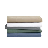 London Fog Garment Washed Solid Sheet Set White Microfiber 5-Piece Split King Sheet Set, Solid Themed, Deep Pocket, Adult and Teen, Oeko-TEX Certified LONDON FOG