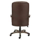 Alera Alera Veon Series Executive High-Back Bonded Leather Chair, Supports Up to 275 Lb, Brown Seat/Back, Bronze Base Alera