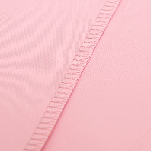 NTBAY Toddler Bedding Set - 4 Piece Soft and Breathable Crib Bedding Set for Boys and Girls, Includes Quilted Comforter, Fitted Sheet, Flat Top Sheet and Envelope Pillowcase, Pink NTBAY
