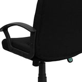 Flash Furniture Garver Mid-Back Black Fabric Executive Swivel Office Chair with Nylon Arms Flash Furniture