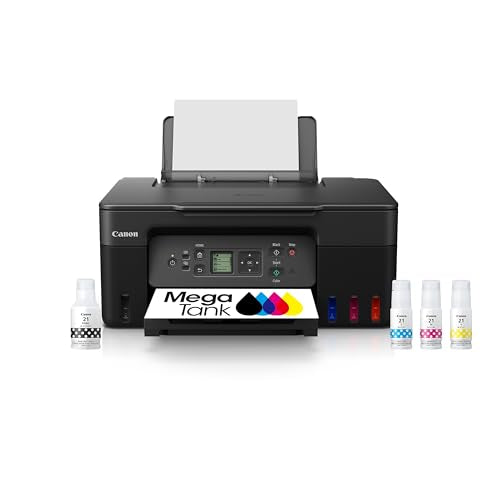 Canon MegaTank G3270 All-in-One Wireless Inkjet Printer. for Home Use, Print, Scan and Copy, Black Canon