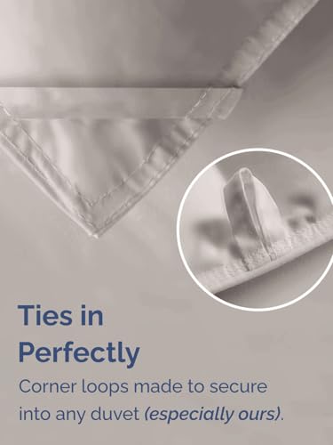 Queen Size, Light Gray Alternative Down Comforter - Warm, Lightweight & Breathable Hotel Quality Bedding for Men, Women, Kids & Teens - All Season Oversized Cooling Microfiber Duvet Insert Comforter CGK Unlimited