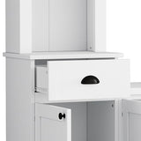 YOPTO 103" Minimalist Entertainment Center Wall Unit Set with Bridge for TVs Up to 75'',Ample Storage Space TV Stand W/Adjustable Shelves,Modernist Large Media Console for Living Room,White YOPTO