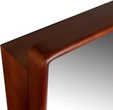 LuxyDecor Medicine Cabinets Mirror Modern Wall Mounted Mirror Cabinet Solid Wood with Storage 24" x 16" (Brown) LuxyDecor