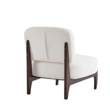 25.5 Inch Modern Boucle Lounge Chair with Solid Wood Frame, Soft and Durable Boucle Upholstery, Accent Chair,Upholstered Armchair ,Perfect for Living Room, Bedroom, or Office (1, Beige, 25.5") TEVUTEVU