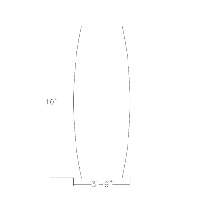 SKUTCHI DESIGNS INC. 10 Person Modular Conference Table with Metal Bases | Boat Shaped | Harmony Series | 10' | Black Cypress - WoodArtSupply