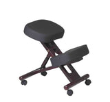 Office Star KC Series Ergonomically Designed Adjustable Knee Chair with Memory Foam Padding and Casters, Mahogany Finish Wood Base Office Star Products