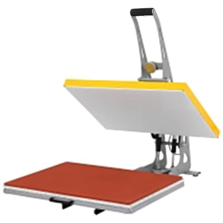 Semi-Auto Heat Press Machine:16x24 Heat Press Machine Slide Out - Digital Control 110v 2000w High-Pressure Sublimation Transfer Machine, for T-Shirts, Bags, Cushion, Yellow ZHVNFLOU