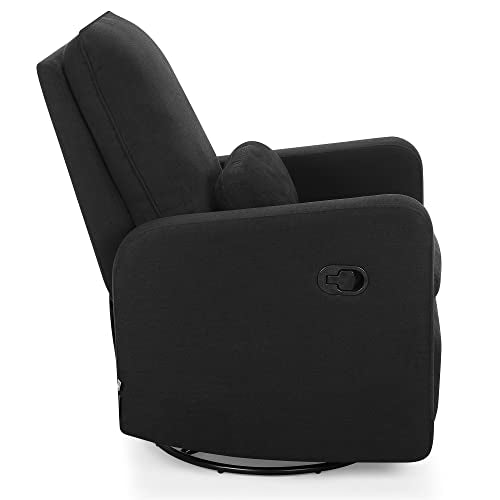 GAP babyGap Cloud Recliner with LiveSmart Evolve - Sustainable Performance Fabric, Jet Black Delta Children