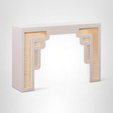 Tov Furniture Suzie Cream & Rattan Console Table Tov Furniture