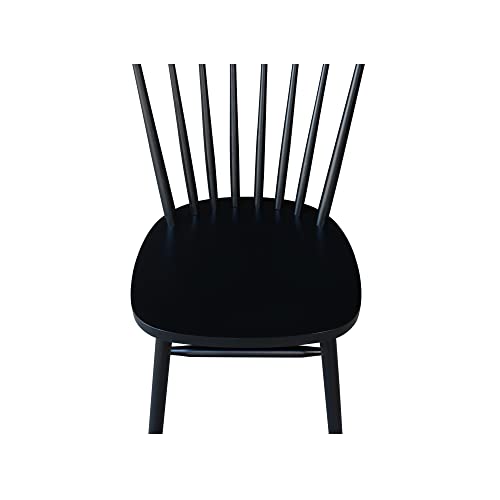 International Concepts Copenhagen Chair with Plain Legs, Black IC International Concepts
