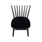 International Concepts Copenhagen Chair with Plain Legs, Black IC International Concepts