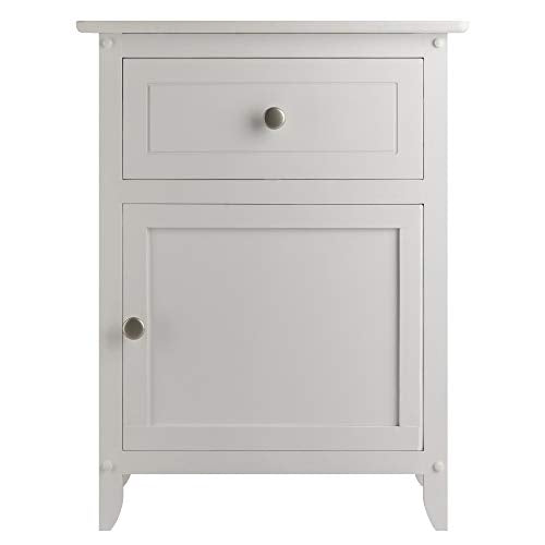 Winsome Eugene Accent Table, 18.90"W x 14.96"D x 25"H, White