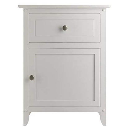 Winsome Eugene Accent Table, 18.90"W x 14.96"D x 25"H, White