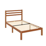 ZINUS Leah Bamboo Platform Bed Frame with Headboard, No Box Spring Needed, Wood Slat Support, Easy Assembly, Twin ZINUS