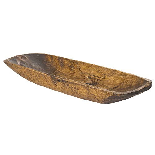 Luxury Living Furniture Solid Wood Hand-Carved Regular Decorative Bowl for Home Decor, Wooden Bowls Decorative, Coffee Table D?cor Wood Centerpieces - WoodArtSupply