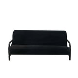 OctoRose Full Size 54x75x8inch 3 Side Zipper Classic Soft Micro Suede Futon Cover Slipcover Sofa Day Bed Mattress Cover Couch Protector (Cover ONLY) (Black) OctoRose