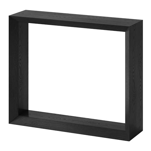 Henn&Hart 36" Wide Rectangular Console Table in Natural Black, for Home, Living Room, Bedroom, Entertainment Room, Office Henn&Hart