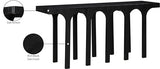 Meridian Furniture 99076Black-T Westfield Collection Art Deco Console Table with Rich Black Oak Finish, Oak Veneer, Mixture of Solid Wood and MDF, 70" W x 18" D x 31" H, Black Meridian Furniture