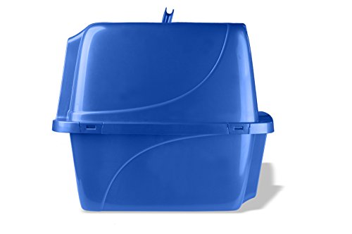Van Ness Pets Odor Control Extra Large, Giant Enclosed Cat Pan with Odor Door, Hooded, Blue, CP7 Van Ness