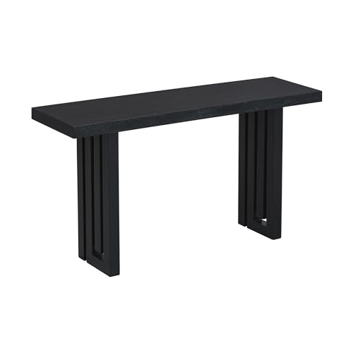 Knocbel 59" Long Entryway Console Table Wooden Entrance Hallway Foyer Sofa Couch Table, 170lbs Weight Capacity, Easy Assembly (Black 59") Knocbel