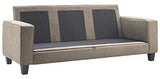 Serta Palisades Storage 1 Modern Design, Track Arms, Foam-Filled Cushions, Easy-to-Clean Fabric Upholstery, 77" Sofa, Soft Beige Serta