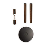 Umbra Flapper Coat Rack, Clothing Hanger, Umbrella Holder, and Hat Organizer, Great for Entryway, Black/Walnut (320361-048) Umbra