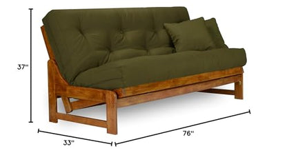 Nirvana Futons Arden Futon Frame - Full Size (Frame Only), Solid Wood Construction