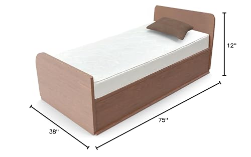 Aylas Furniture Twin Bed Mattress 12 Inch Twin Foam Mattress High Density Reflex Support Layer & Visco-Elastic Comfort Foam with Premium Polyester Cover Eco-Friendly Breathable Firm Twin Mattress