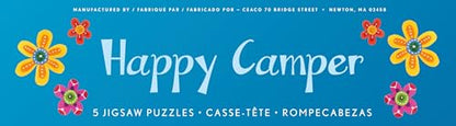 Ceaco - 5 in 1 Multipack - Happy Camper - (2) 300 Piece, (2) 500 Piece, (1) 750 Piece Jigsaw Puzzles