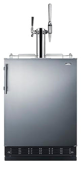 Summit 24" Nitro Cold Brew/Cold Brew Kegerator, Combination Dual Tap Kit, Stainless Steel- SBC7BRSCM2 Summit Appliance