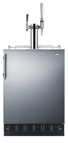 Summit 24" Nitro Cold Brew/Cold Brew Kegerator, Combination Dual Tap Kit, Stainless Steel- SBC7BRSCM2 Summit Appliance