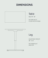 FLEXISPOT Standing Desk 48 x 30 Inches Height Adjustable Electric Sit Stand Home Office Desks Whole Piece Desk Board (Black Frame + Black top,2 Packages) FLEXISPOT