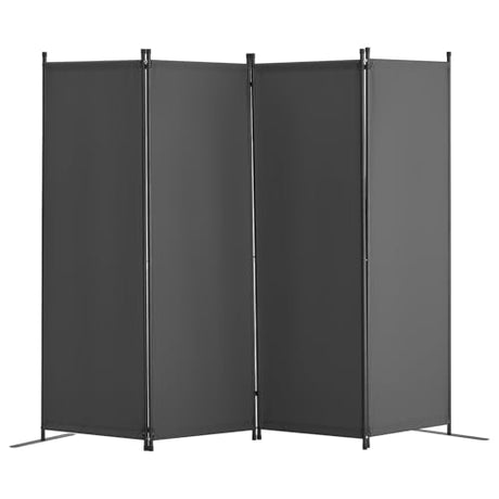 VEVOR Room Divider, 4 Panel Room Dividers and Folding Privacy Screens, Fabric Partition Room Dividers for Office, Bedroom, Dining Room, Study, Freestanding, Grey VEVOR
