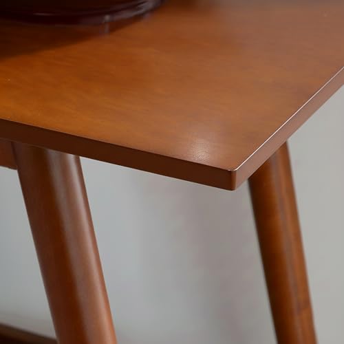Linon Melissa Mid-Century Modern Walnut Console Table Linon