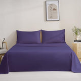 MCO Bedding Full Bed Sheets Set - Soft Bed Sheets - Cooling Breathable Bedding Set with 16" Deep Pocket (4 Pieces, Full, Purple Eggplant) MCO