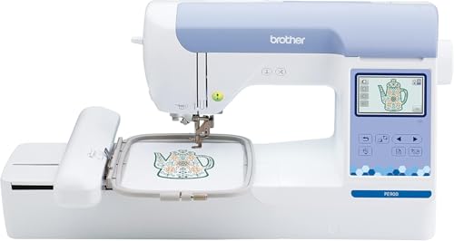 Brother PE900 5" x 7" Embroidery Machine with Embroidery Threads & Accessory Kit