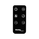 Danby Designer DDEF03813BD13 38" Wall Mount Electric Fireplace Multi-Colour LED Flame and Ember Bed Remote Control Included Danby