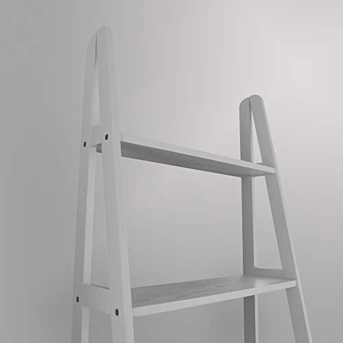 Casual Home 5-Shelf Ladder Bookcase, White Casual Home