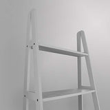 Casual Home 5-Shelf Ladder Bookcase, White Casual Home