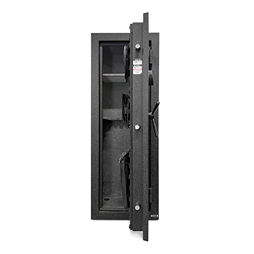 Stealth EGS14 Essential Gun Safe, Fireproof for 30 Minutes, Fits up to 14 Long Guns & Pistols, Adjustable Door Panel Organizer, California DOJ Approved, Internal Power Outlet, Durable Black Paint Stealth