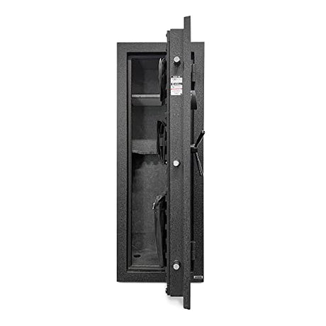 Stealth EGS14 Essential Gun Safe, Fireproof for 30 Minutes, Fits up to 14 Long Guns & Pistols, Adjustable Door Panel Organizer, California DOJ Approved, Internal Power Outlet, Durable Black Paint Stealth
