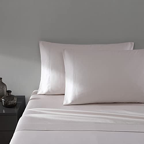 Vera Wang - Queen Size Sheet Set, Soft & Smooth Sateen Cotton Blend Bedding, Deep Pocket, 800 Thread Count, Bed Sheets with Fitted Sheet & Matching Pillowcases (Rose Quartz) Vera Wang
