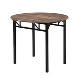 P PURLOVE 3 Piece Drop Leaf Dining Table Set,Solid Wood Kitchen Table and Chair Set of 2,Farmhouse Round Table and 2 Chairs for Small Places,Apartment,Kitchen P PURLOVE
