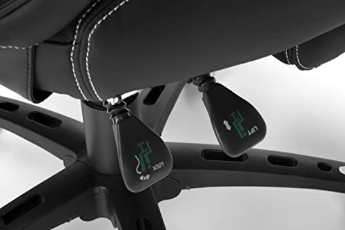 RESPAWN 110 Pro Gaming Chair - Gaming Chair with Footrest, Reclining Gaming Chair, Video Gaming Computer Desk Chair, Adjustable Desk Chair, Gaming Chairs For Adults With Headrest Pillow - White RESPAWN